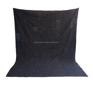 Hand Embroidered Patchwork <b>Queen</b> <b>Size</b> Vintage Kantha <b>Quilt</b> - Product Image 2