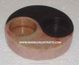 Porte-bougie en pierre ollaire décoratif pour la maison, fait à la main, incroyable - Product Image 1