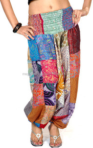 Pantalones Bombachos Estilo Bohemio Indio para Mujer, Transpirables, Talla Grande, Cintura Media, Estampado Vintage, Ropa de Patchwork al por Mayor - Product Image 4