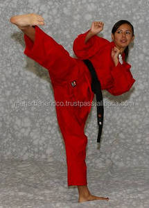 Uniforme de Karate y Taekwondo Azul 100% Algodón para Hombres Adultos con Logotipo Personalizado, Ajuste Transpirable - Product Image 5