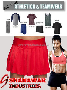 2024 ขายส่งกอล์ฟสุภาพสตรีกระโปรงสั้นผ้าฝ้ายสนับสนุน OEM กอล์ฟจีบกระโปรงเอวสูงกระโปรงเทนนิส - Product Image 3