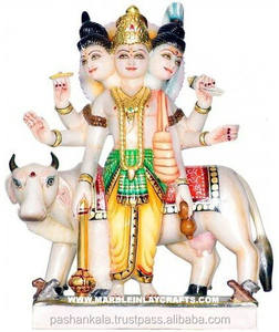 Dattatreya idol en marbre, excellente qualité - Product Image 1