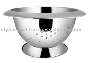 Rice Decorative Stainless Steel Zoom Fruit Colander Metal Strainer Without Handle for <b>Vegetables</b> - Product Image 3