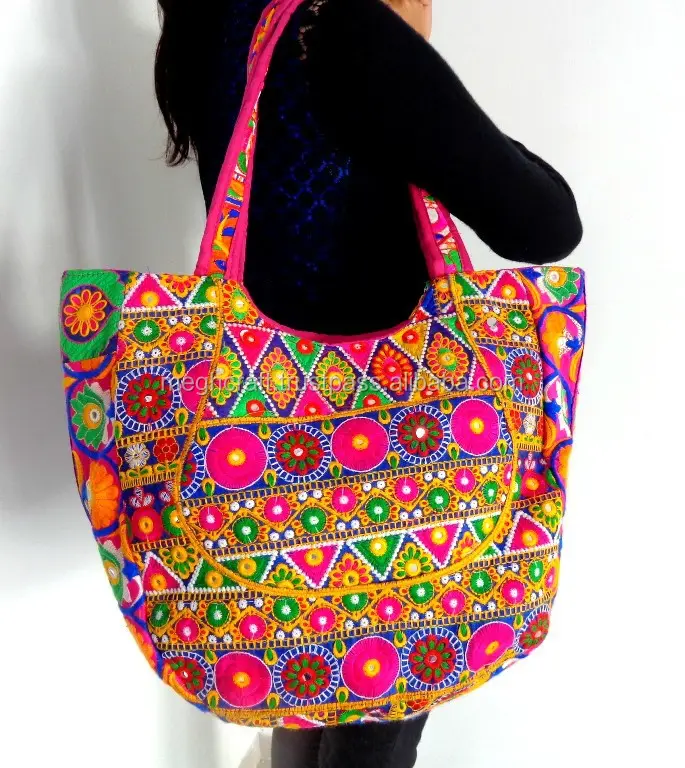 Bohemian Style Handbag-Kutch Embroidered Shoulder Bag-2016 party Handbag-Wholesale Banjara Style Handbag