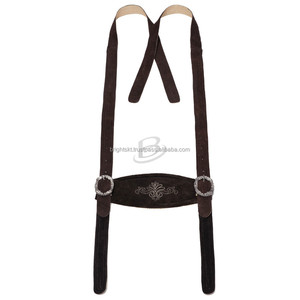 ชุดเครื่องแต่งกายชาวเยอรมัน Oktoberfest Lederhosen,พร้อมหมวกสายเอี๊ยมสำหรับผู้ชายเบียร์ชุดคอสเพลย์ฮาโลวีน - Product Image 3