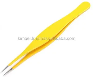 Ingrown Hair Splinter Tweezers Professional High Quality Perfect Sharp Fine Pointed Eyebrow Tweezers With Custom Label