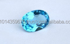 Colgantes de piedra facetada de Topacio Azul, cuentas de piedras preciosas de cristal curativas naturales, abalorios de corazón sueltos certificados por terceros - Product Image 5