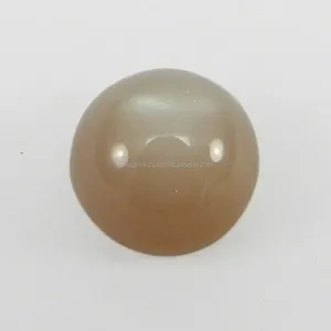 Natural Peach Moonstone 9mm Round Cabochon 3.6 Cts Loose Gemstone use for Jewelry IG4334