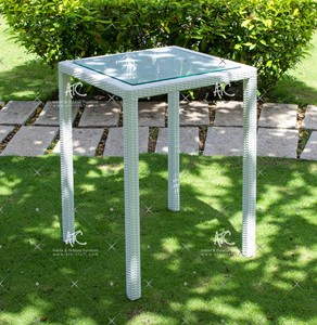 ชุดเฟอร์นิเจอร์หวาย PE สำหรับกลางแจ้งหรูหรา2018บาร์ดีไซน์ทันสมัยสำหรับรับประทานอาหารลานในโรงแรมและห้องออกกำลังกายอลูมิเนียม - Product Image 2