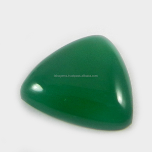 18มิลลิเมตรธรรมชาติสีเขียวนิล2.65 Gms สามเหลี่ยมขายส่งอัญมณี Cabochon - Product Image 1