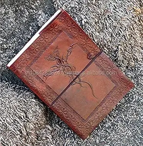 Hardcover Vintage Echtes Leder Journal Notizbuch Geschenk Reines Leder Dankbarkeit tagebuch Personal isierte Agenda Notizbuch