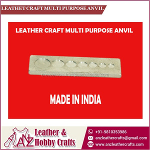 <b>Leather</b> Craft Multi Purpose Anvil <b>Tool</b> Metal | Punching Base for <b>Leather</b> <b>Work</b> Stamping <b>Tool</b> | OEM Bulk Supply Manufacturer India - Product Image 1