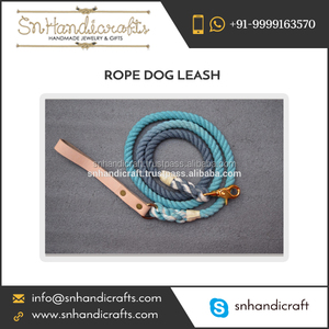 Eco-Friendly Modern Animal Pattern Cotton <b>Dog</b> <b>Leash</b> with Bowknot Decoration and Leather Handle - Product Image 1