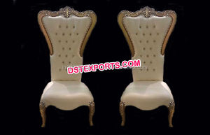 Mariage Mariée Et Le Marié Chaises Beau Mariage Doré Chaise En Bois Sculpté Fleur Chaises Design - Product Image 5