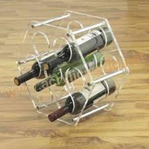 Soporte de exhibición acrílico de vino, luz led, soporte - Product Image 2