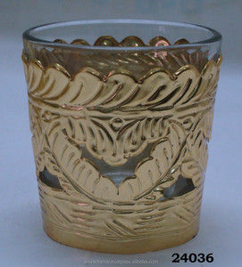 Brass & Glass Golden Votive - Product Image 2