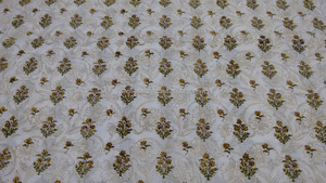 Tissu indien en coton à imprimés, bloc à main, imprimé Floral, nouvelle collection, jaigri sanganer - Product Image 2