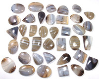 Pierres précieuses d'agate naturelle exotique, pierres semi-précieuses vibrantes à bandes, fabriquées à Jaipur, pour la vente en gros et l'exportation de bijoux