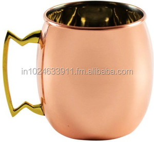 Tazas de Cerveza y Vodka de Cobre Puro Martillado con Asa de Latón, Tazas de Viaje de Acero Inoxidable para Regreso a Clases, Logotipo Personalizable - Product Image 3