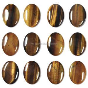 Cabujones redondos de ojo de Tigre, cristales sueltos, piedras curativas, piedras preciosas naturales calibradas - Product Image 4