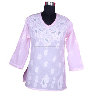 DR164 New Arrival 2023 Chicken Kurti Products, Chicken Kurti Suppliers Western Party Wear Designer <b>Kurtis</b> New Arrival Fancy Hot - Product Image 1