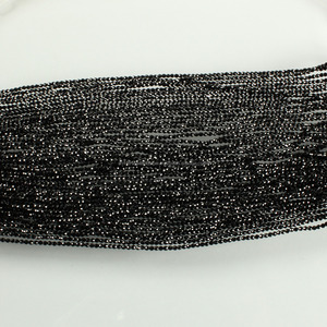 Perles rondes facettées en spinelle noir de Sunrise Jewellers, micro-perles de 2 mm, qualité AAA, coupe israélienne, brin de 13 pouces pour la fabrication de bijoux, vente en gros - Product Image 3