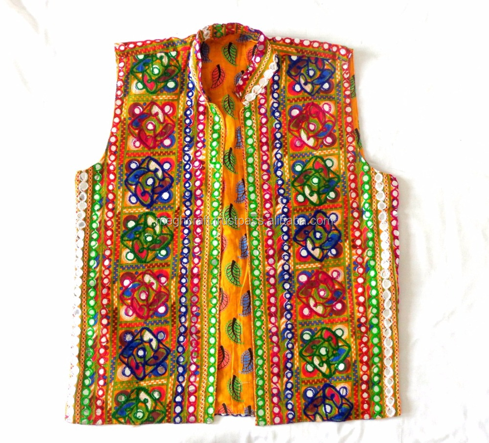 ジャケット・アウター Ethnic Embroided Design No Collar Jacket Amazon.com: ETHINUMATIC Indian Embroidered Jacket, Jacket