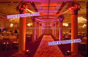 เสาคริสตัลมีไฟสำหรับงานแต่งงาน,เสาไฟเบอร์สำหรับงานแต่งงานเสาทางเดินในเวทีงานแต่งงานแบบเอเชีย - Product Image 6