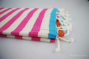 Serviette de plage Peshtemal pour Sauna, hammam, Plage, Spa et Salle De Bains. Turc Peshtemal, fouta. Collection arc-en-ciel - Product Image 2