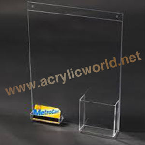 Porte-brochure personnalisé/8.5x11 pouces de large porte-brochure acrylique présentoir de brochure - Product Image 3