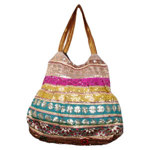 กระเป๋าถือออกแบบอินเดีย,BG-4B ขายส่งสุภาพสตรีอินเดียกระเป๋าถือ,อินเดียกระเป๋าแฟชั่นสุภาพสตรีกระเป๋าถือ - Product Image 2