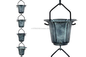 Chaîne de pluie en cuivre de forme ovale - Product Image 5