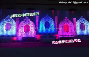 Pantalla de boda para escenario, hermoso escenario musulmán, decoración de escenario de boda de nuevo diseño - Product Image 5