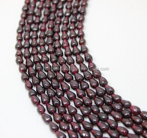 Perles de grenat naturel 14 pouces - Product Image 1