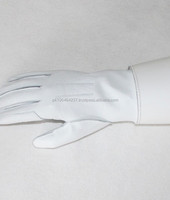 Gants de tambour en cuir de chèvre blanc perlé, design OEM hautement personnalisé, pour cérémonies pakistanaises, sports d'hiver