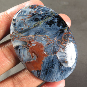 Amazing 100% Natural Chatoyant Pietersite Fancy Free Form Cabochon Gemstone Natural Gemstone Loose Mixed Stone Oval Jewelry - Product Image 3