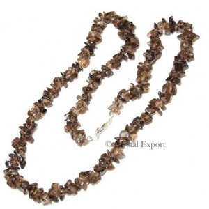 Smoky Quartz Chips Necklace - Product Image 1