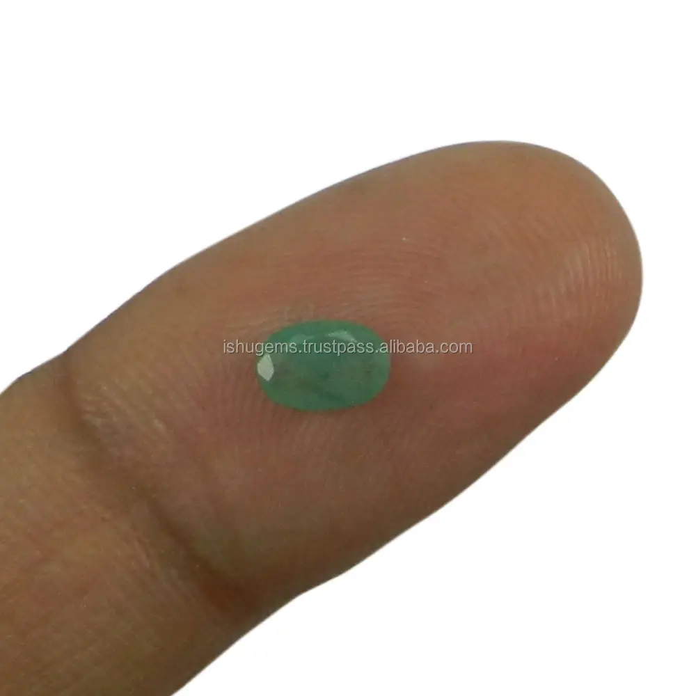 Đá Quý Tự Nhiên Cắt Hình Bầu Dục 6X4Mm Tự Nhiên Cho Trang Sức 0.5 Cts Emerald