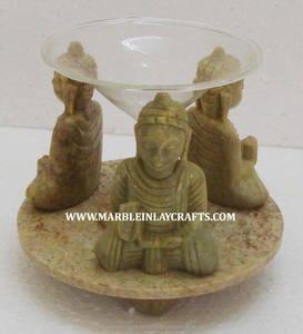 Carved Stone <b>Oil</b> Lamps, Decorative Stone <b>Burners</b> - Product Image 1