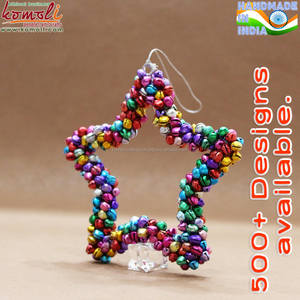 Adorno Navideño Metálico Plano Multicolor, Campana, Estrella, Corazón, Luna - Product Image 3