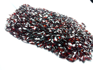 Granate Rojo Zambiano en Forma de Marquesa, Gemas Sueltas 100% Naturales, Piedras Facetadas de Alta Calidad para Joyería, Uso Elegante - Product Image 6