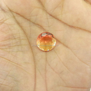 Gema de Alta Calidad de 14 mm, Color Amarillo Biocolores, Corte Redondo Doble, 8.3 Quilates, Facetada, Creada en Laboratorio, Corte Ovalado Suelto, Variedad Rosa, Rojo, Verde - Product Image 4