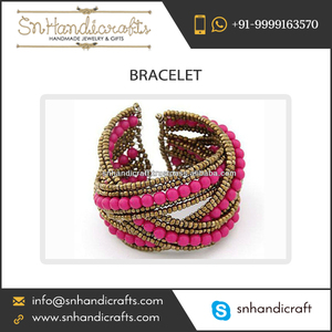 Trendy Fashionable Accessory Metal Beaded <b>Bracelet</b> Bangle for Women - Product Image 1
