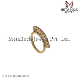 14K ทองปูเพชรออกแบบแหวนคอลเลกชัน - Product Image 5