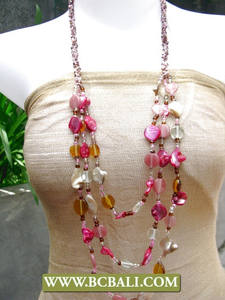 Collares de Cuentas con Dije de Conchas Marinas Bisutería de Moda - Product Image 4