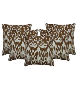 Funda de cojín India Ikat Kantha, almohadas bohemias, fundas de almohada decorativas étnicas - Product Image 4