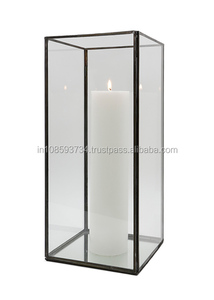 Metal Candle Holder Iron and Glass Tea Light Hanging Candle Holder - Product Image 3