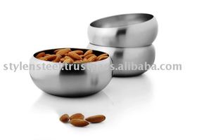 Bol design en acier inoxydable Bol de service à quatre coins Ensemble de bols de vaisselle Ensemble de vaisselle de service de luxe - Product Image 2