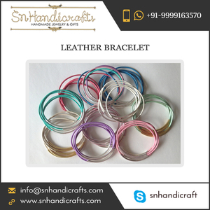 New in Fashion <b>Leather</b> <b>Bracelet</b> for Women Available in Various Multiple Colours - Product Image 1