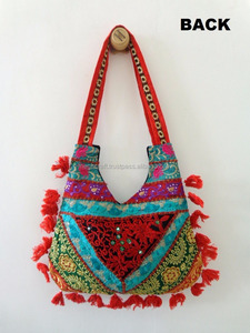 Gujarati Banjara กระเป๋าสะพายทำมือสไตล์วินเทจพร้อมกระเป๋าถือสตรีเย็บปะติดปะต่อกันกระเป๋าถือขายส่ง - Product Image 3